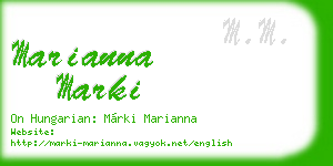 marianna marki business card